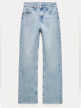 Zara High-Rise Straight Leg ankle length Jeans